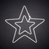 Neon Star White Outdoor Christmas Light Decoration - 56cm