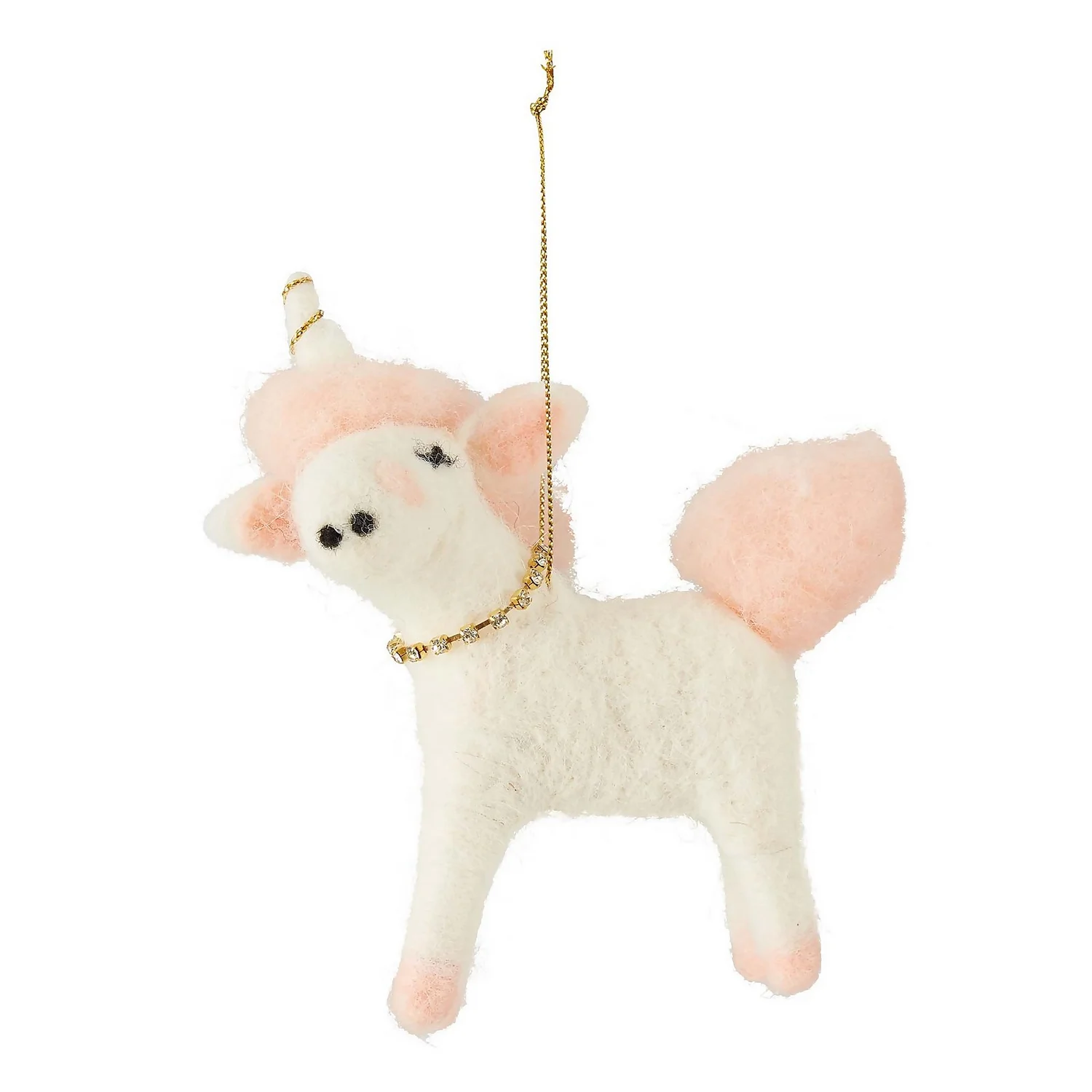 Felt Unicorn Hanging Christmas Tree Decoration 3 Felt Unicorn Hanging Christmas Tree Decoration