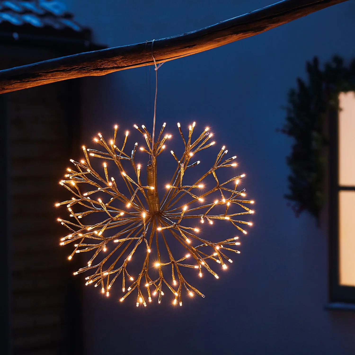 Champagne North Star LED Christmas Light Decoration - Small 3 Champagne North Star LED Christmas Light Decoration - Small