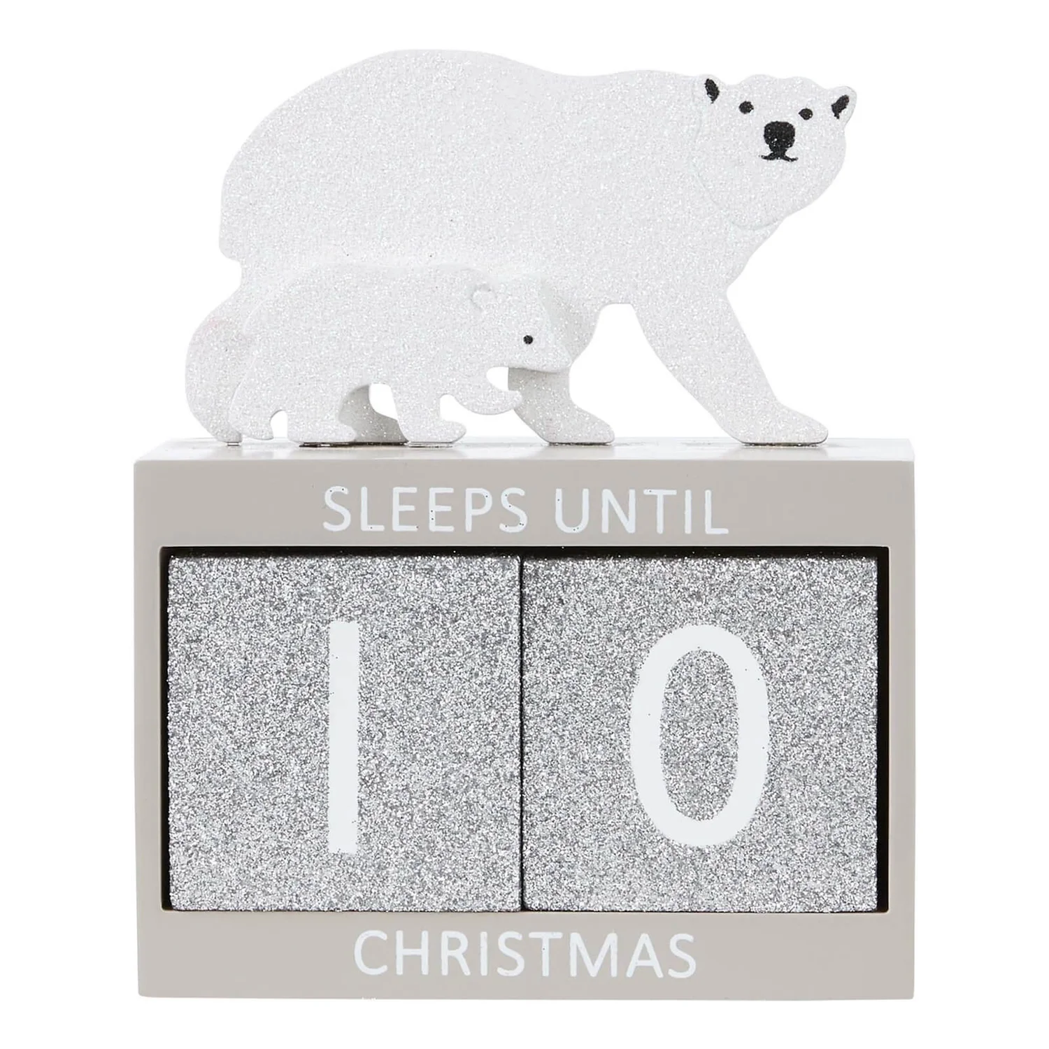 Polar Bear Wooden Christmas Advent Countdown Blocks 3 Polar Bear Wooden Christmas Advent Countdown Blocks