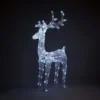 Acrylic LED Reindeer White 3D Outdoor Christmas Light Decoration - 128cm -Christmas Decoration Shop 12840052 2084884184988805