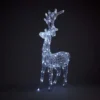Acrylic LED Reindeer White 3D Outdoor Christmas Light Decoration - 100cm -Christmas Decoration Shop 12840053 8994884184988991