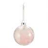 Pink Peacock Feather Glass Christmas Tree Bauble -Christmas Decoration Shop 12840162 1244884024297204