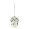 Silver White Acorn Glass Hanging Christmas Tree Decoration 2 Silver White Acorn Glass Hanging Christmas Tree Decoration -Christmas Decoration Shop 12840584 7494884163240668