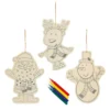 Wooden Colour In Christmas Character Tree Decorations - 3 Pack -Christmas Decoration Shop 12840589 1854831953962970