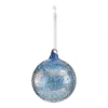 Blue Sugar Frosted Glass Christmas Tree Bauble 1 Blue Sugar Frosted Glass Christmas Tree Bauble -Christmas Decoration Shop 12840709 3884884020718645