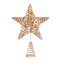Gold Willow Christmas Tree Topper