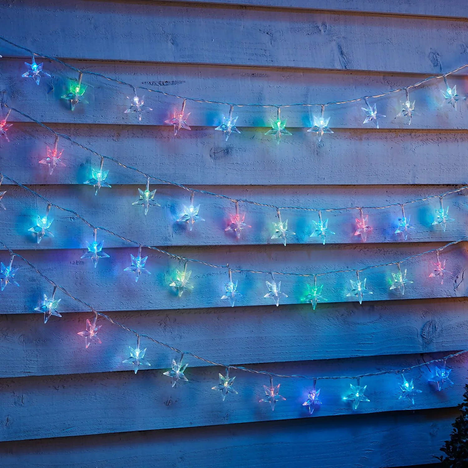 100 Star Outdoor Christmas Lights - Colour Changing 3 100 Star Outdoor Christmas Lights - Colour Changing