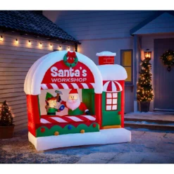 6ft Santa's Workshop Christmas Inflatable