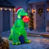 6ft Dinosaur With Gift Christmas Inflatable 2 6ft Dinosaur With Gift Christmas Inflatable -Christmas Decoration Shop 12945706 2005000869064124