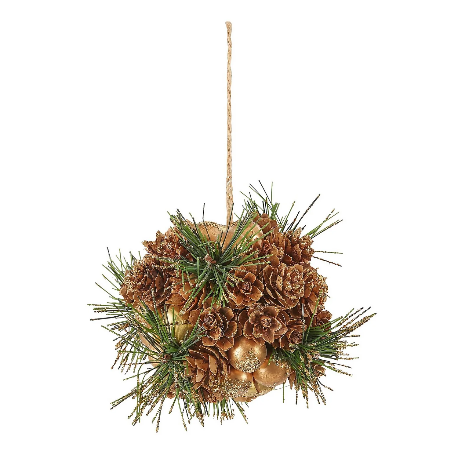 Pinecone Ball Christmas Tree Decoration 3 Pinecone Ball Christmas Tree Decoration