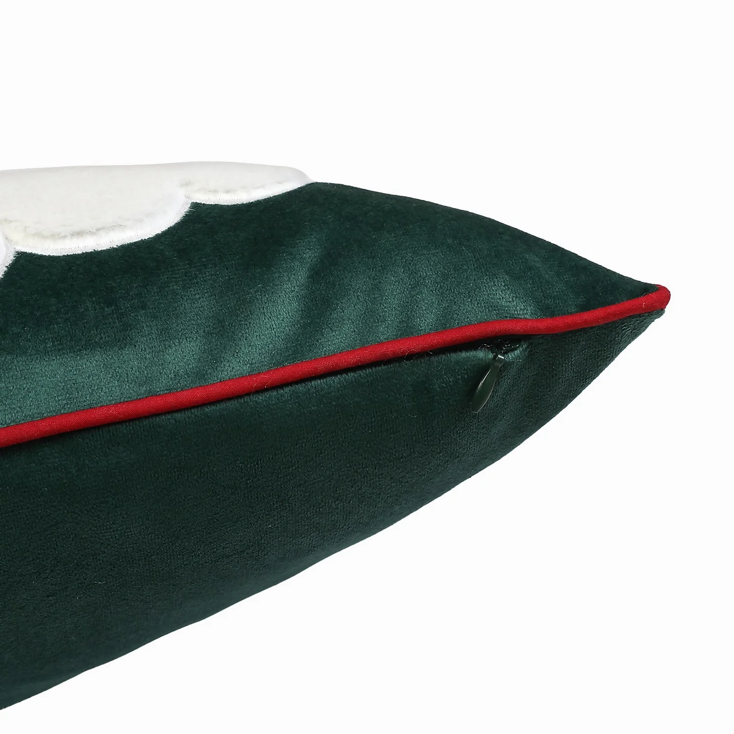 Father Christmas Cushion - Forest Green - 45x45cm 5 Father Christmas Cushion - Forest Green - 45x45cm - Image 3