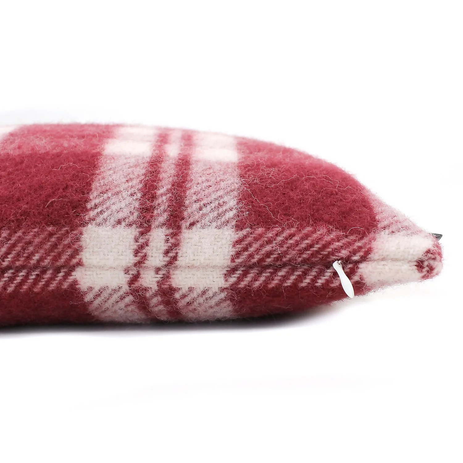 Country Living Wool Grid Check - 30x50cm - Cranberry 5 Country Living Wool Grid Check - 30x50cm - Cranberry - Image 3