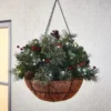 Pre-lit Berry Decorated Christmas Hanging Basket (Battery Operated) 2 Pre-lit Berry Decorated Christmas Hanging Basket (Battery Operated) -Christmas Decoration Shop 13675462 1764974930930528