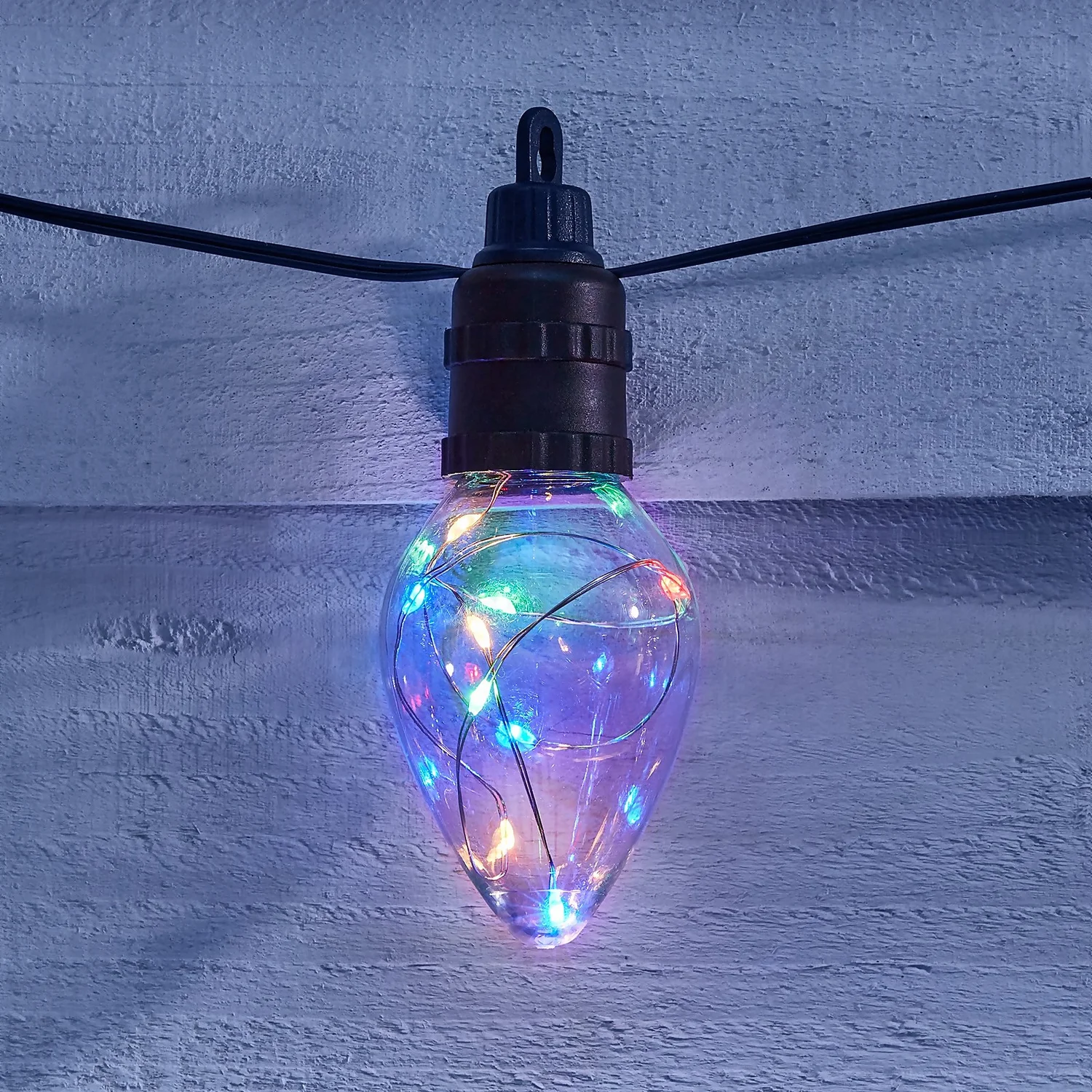 10 Twinkling Cone Copper Wire LED Connectable Outdoor Christmas String Lights - Colour Changing 4 10 Twinkling Cone Copper Wire LED Connectable Outdoor Christmas String Lights - Colour Changing - Image 2