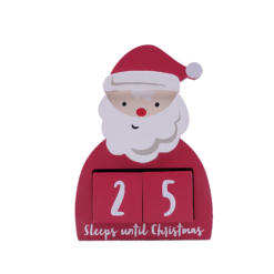Santa Wooden Christmas Advent Countdown