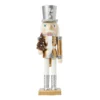 Gold Wooden Nutcracker Figure Christmas Decoration - 36cm