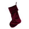 Velvet Christmas Stocking - Red