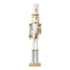 Silver Wooden Nutcracker Figure Christmas Decoration - 80cm -Christmas Decoration Shop 13700345 9344984494642846