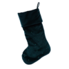 Velvet Christmas Stocking - Green
