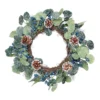 Frosted Blue Berry & Pinecone Christmas Wreath - 50cm -Christmas Decoration Shop 13700352 1824984276202523