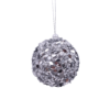 Silver Mirror Pearl Christmas Tree Bauble - 80mm 2 Silver Mirror Pearl Christmas Tree Bauble - 80mm -Christmas Decoration Shop 13700359 1004984497617928