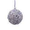 Silver Sequin Christmas Tree Bauble - 100mm -Christmas Decoration Shop 13700365 7714984312932318
