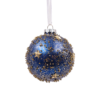 Navy & Gold Star Glass Christmas Tree Bauble - 90mm 2 Navy & Gold Star Glass Christmas Tree Bauble - 90mm -Christmas Decoration Shop 13700371 2054984497455886