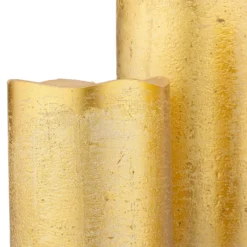 3 LED Christmas Pillar Candles - Gold (Battery Operated) 9 3 LED Christmas Pillar Candles - Gold (Battery Operated) -Christmas Decoration Shop 13700645 4134966107520464