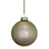 Filigree Glass Bauble Gold Christmas Tree Bauble - 90mm 1 Filigree Glass Bauble Gold Christmas Tree Bauble - 90mm -Christmas Decoration Shop 13711074 1514985908997439