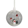 Open Glass Snowman Scene Christmas Tree Bauble -90mm 2 Open Glass Snowman Scene Christmas Tree Bauble -90mm -Christmas Decoration Shop 13711121 1154985909336139