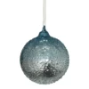 Duck Egg Textured Glass Christmas Tree Bauble - 90mm -Christmas Decoration Shop 13711126 1714985909006988