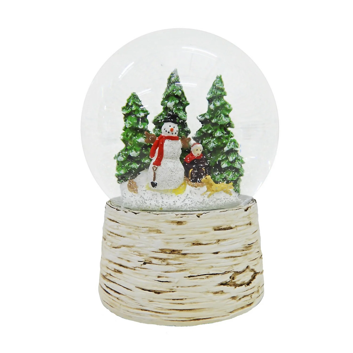 Snowman With Dog Snow Globe 3 Snowman With Dog Snow Globe