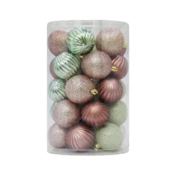 Elegance Shatterproof Christmas Tree Baubles - Pack Of 30