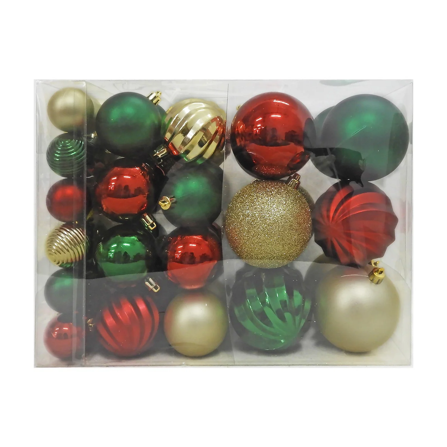 Country Gathering Shatterproof Christmas Tree Decorations - Pack Of 60 4 Country Gathering Shatterproof Christmas Tree Decorations - Pack Of 60 - Image 2