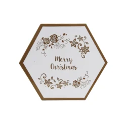 Gold & White Decoupage Tree Decoration Bauble Pack -Christmas Decoration Shop 13714949 1854986367498923