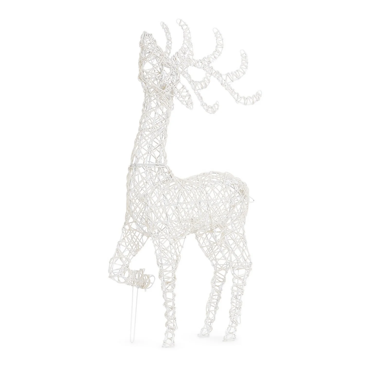 White LED Standing Reindeer Warm White 3D Outdoor Christmas Light - 1m 4 White LED Standing Reindeer Warm White 3D Outdoor Christmas Light - 1m - Image 2