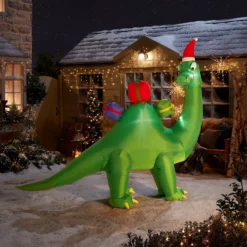 7ft Large Dinosaur Christmas Inflatable