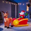 4ft Santa In Sleigh Christmas Inflatable 1 4ft Santa In Sleigh Christmas Inflatable -Christmas Decoration Shop 13720588 1544982767430238