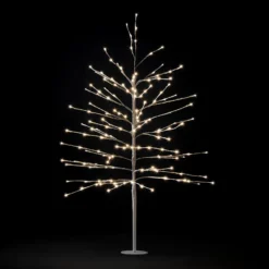 Christmas Decoration Shop 17 1.2m (4ft) Warm White LED Twig Tree Outdoor Christmas Light