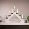 7 LED White Wooden Traditional Christmas Candle Bridge (Battery Operated) 1 7 LED White Wooden Traditional Christmas Candle Bridge (Battery Operated) -Christmas Decoration Shop 13733814 3554983493758906
