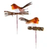 Set Of 2 Assorted Christmas Robin Picks - 17cm 1 Set Of 2 Assorted Christmas Robin Picks - 17cm -Christmas Decoration Shop 13760554 1094984276414800